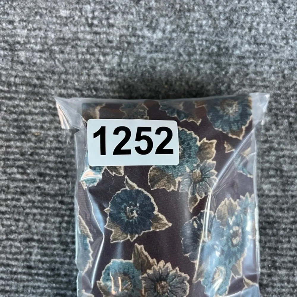 Rooster for Puritan Mens Silk Tie Burgundy Blue Floral Vintage Necktie